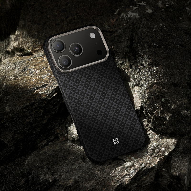 Apple iPhone 17 Pro Max Kılıf M-Safe Şarj Özellikli Benks ArmorAir ArmorGrid Serisi Kevlar Kapak - 20
