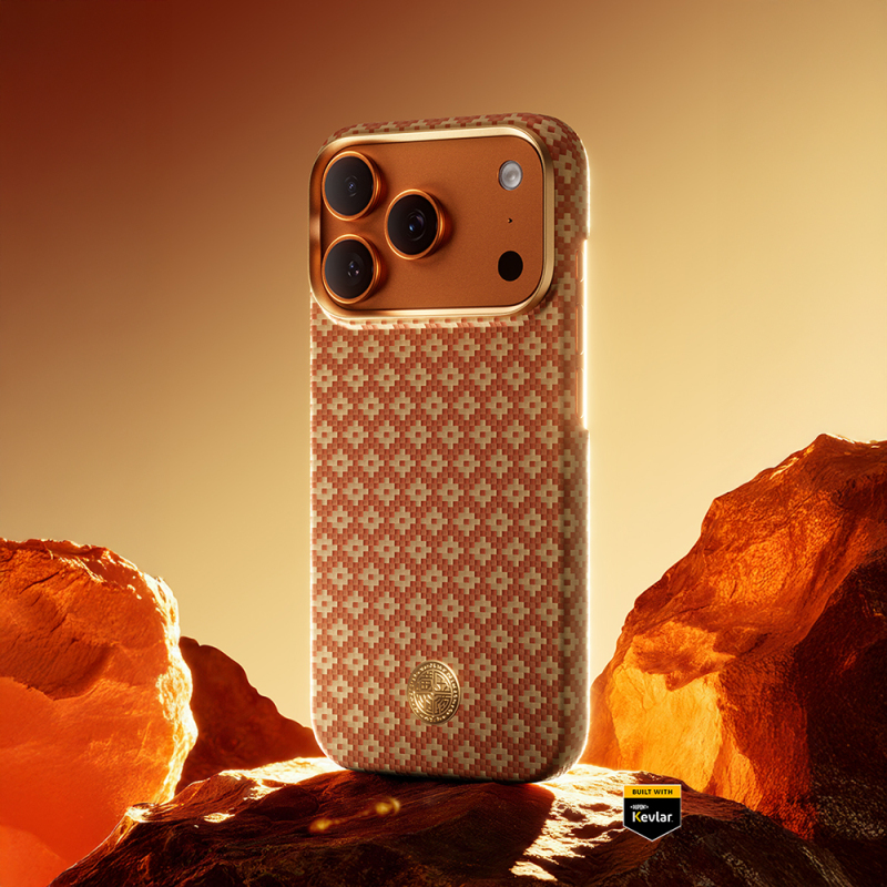 Apple iPhone 17 Pro Max Kılıf M-Safe Şarj Özellikli Benks ArmorAir ArmorGrid Serisi Kevlar Kapak - 36