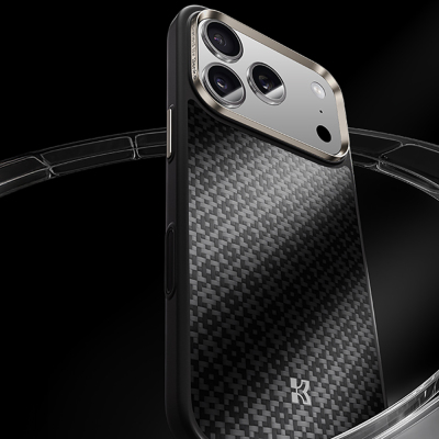 Apple iPhone 17 Pro Max Kılıf M-Safe Şarj Özellikli Benks ArmorPro ArmorGrid Serisi Kevlar Kapak - 3