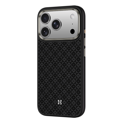 Apple iPhone 17 Pro Max Kılıf M-Safe Şarj Özellikli Benks ArmorPro ArmorGrid Serisi Kevlar Kapak - 1