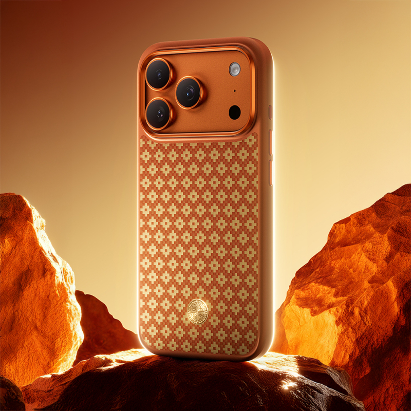 Apple iPhone 17 Pro Max Kılıf M-Safe Şarj Özellikli Benks ArmorPro ArmorGrid Serisi Kevlar Kapak - 29