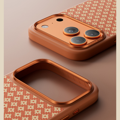 Apple iPhone 17 Pro Max Kılıf M-Safe Şarj Özellikli Benks ArmorPro ArmorGrid Serisi Kevlar Kapak - 11