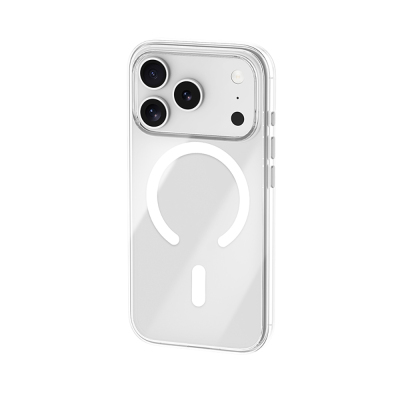 Apple iPhone 17 Pro Max Kılıf M-safe Şarj Özellikli Benks ​​​​​​Crystal Serisi Şeffaf Kapak - 3