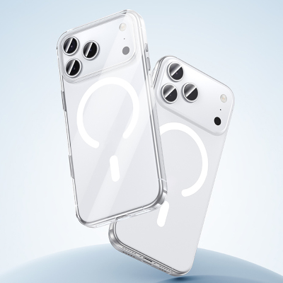 Apple iPhone 17 Pro Max Kılıf M-safe Şarj Özellikli Benks ​​​​​​Crystal Serisi Şeffaf Kapak - 6
