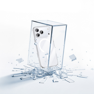 Apple iPhone 17 Pro Max Kılıf M-safe Şarj Özellikli Benks ​​​​​​Crystal Serisi Şeffaf Kapak - 10