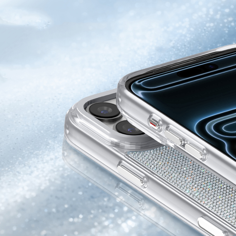 Apple iPhone 17 Pro Max Kılıf M-Safe Şarj Özellikli El İşlemeli Swarovski Taşlı Zore Paris Riva Sert PC Kapak - 8