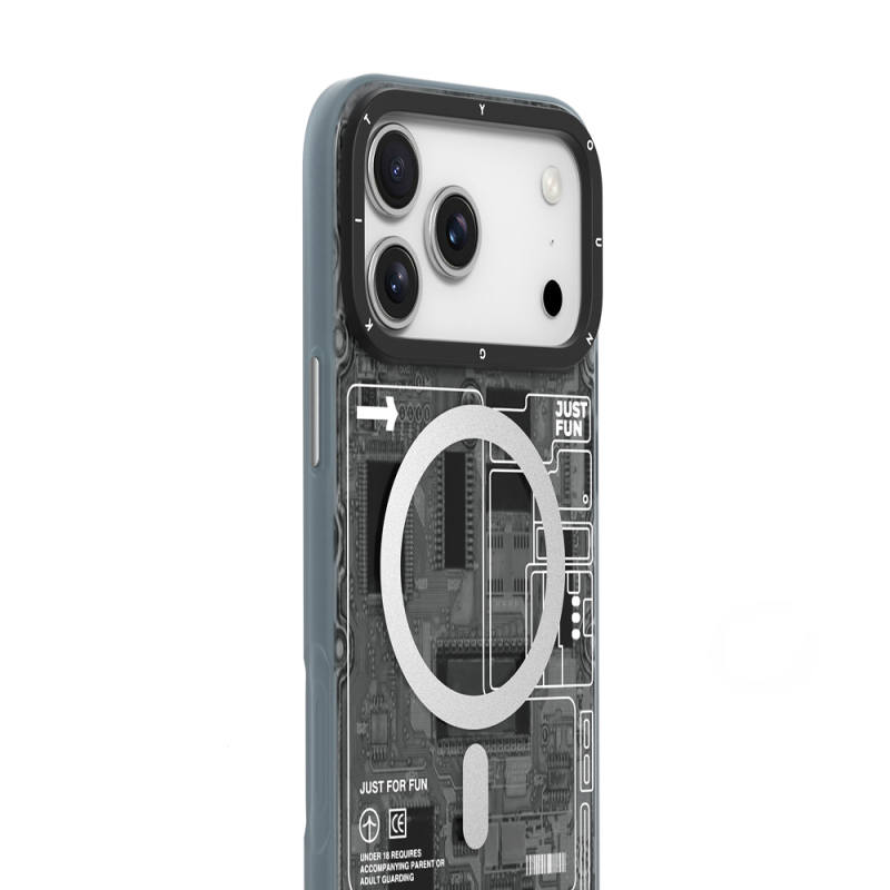 Apple iPhone 17 Pro Max Kılıf M-safe Şarj Özellikli Kamera Denetim Butonlu Youngkit Technology Serisi Kapak - 11
