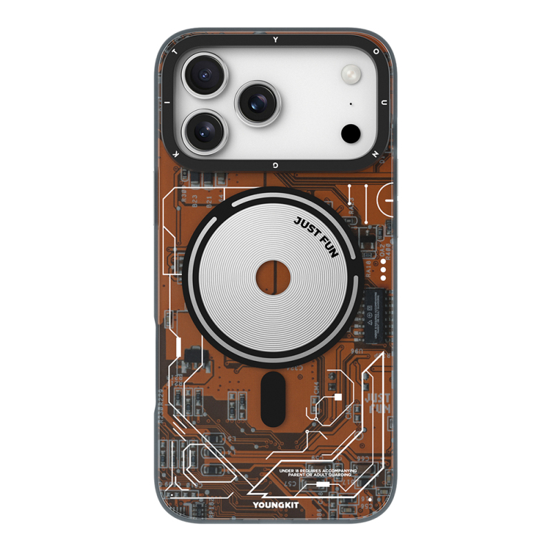 Apple iPhone 17 Pro Max Kılıf M-safe Şarj Özellikli Kamera Denetim Butonlu Youngkit Technology Serisi Kapak - 2