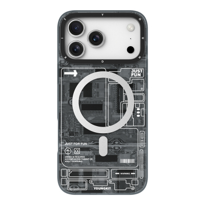 Apple iPhone 17 Pro Max Kılıf M-safe Şarj Özellikli Kamera Denetim Butonlu Youngkit Technology Serisi Kapak - 4