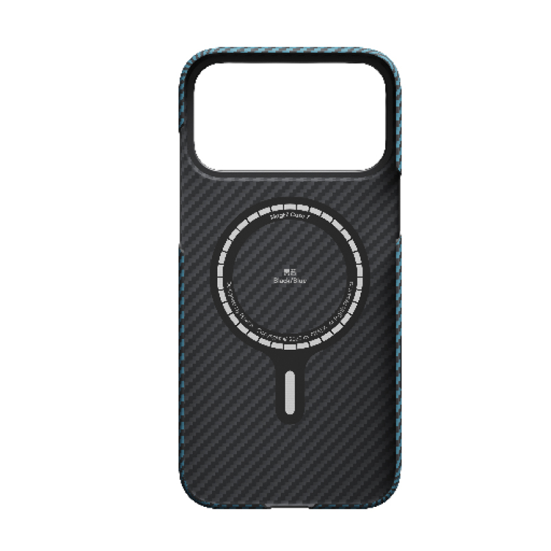 Apple iPhone 17 Pro Max Kılıf M-Safe Şarj Özellikli Kamera Kontrol Butonlu Aramid Fiber Pitaka Ultra-Slim Kapak - 6