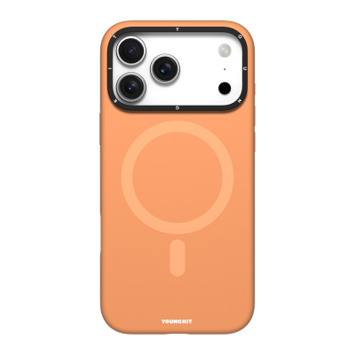 Apple iPhone 17 Pro Max Kılıf M-Safe Şarj Özellikli Kamera Standlı Youngkit Gel Cream Serisi Kapak - 1