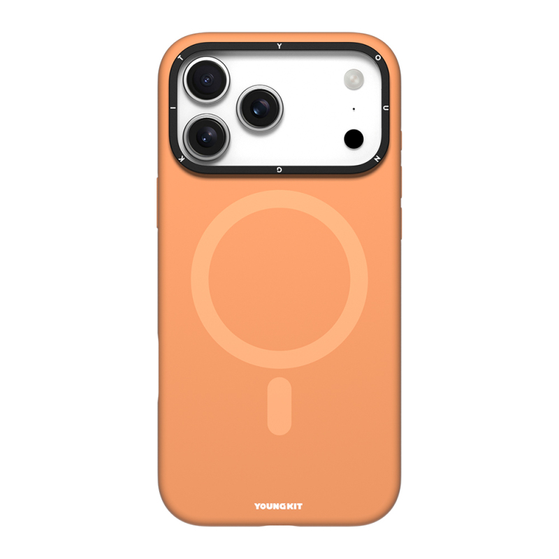 Apple iPhone 17 Pro Max Kılıf M-Safe Şarj Özellikli Kamera Standlı Youngkit Gel Cream Serisi Kapak - 1