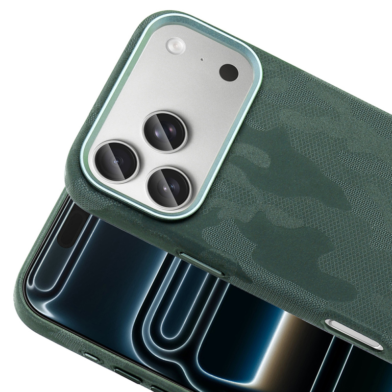Apple iPhone 17 Pro Max Kılıf M-Safe Şarj Özellikli Kamuflaj Tasarımlı Zore Sera Sert PC Kapak - 12