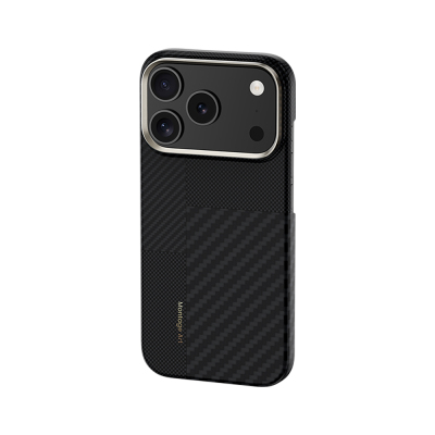 Apple iPhone 17 Pro Max Kılıf M-safe Şarj Özellikli Karbon Fiber Benks Montage ArmorAir Kevlar Kapak - 3