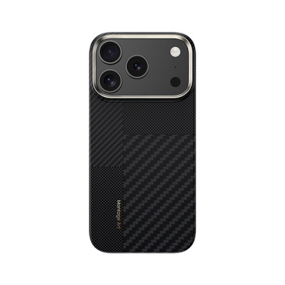 Apple iPhone 17 Pro Max Kılıf M-safe Şarj Özellikli Karbon Fiber Benks Montage ArmorAir Kevlar Kapak - 2