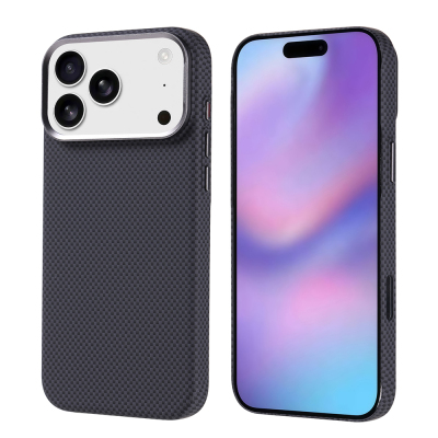 Apple iPhone 17 Pro Max Kılıf M-safe Şarj Özellikli Karbon Fiber Görünümlü Zore Nekst Kapak - 6
