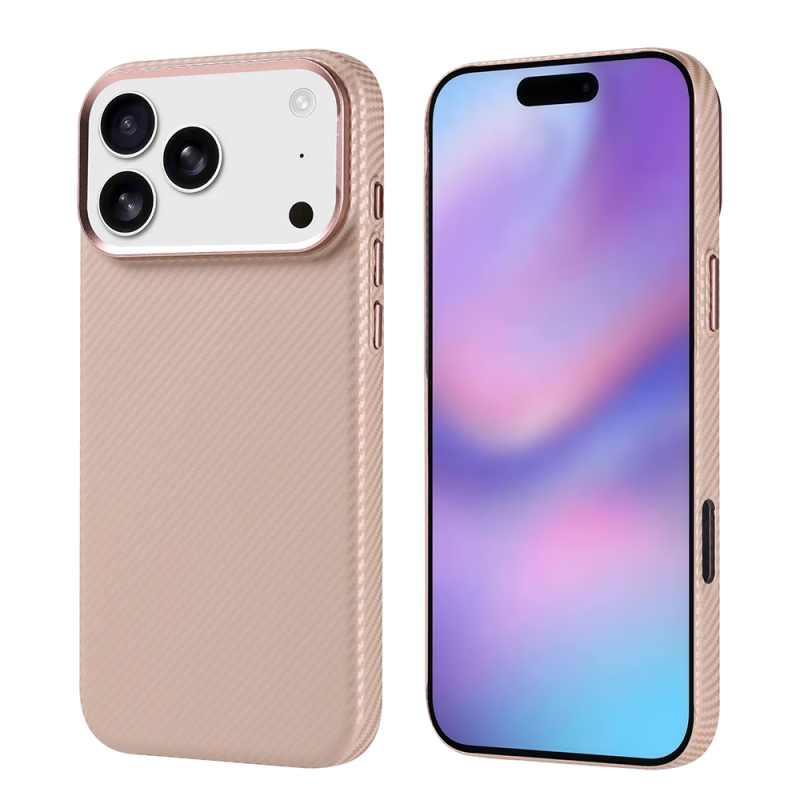 Apple iPhone 17 Pro Max Kılıf M-safe Şarj Özellikli Karbon Fiber Görünümlü Zore Nekst Kapak - 4