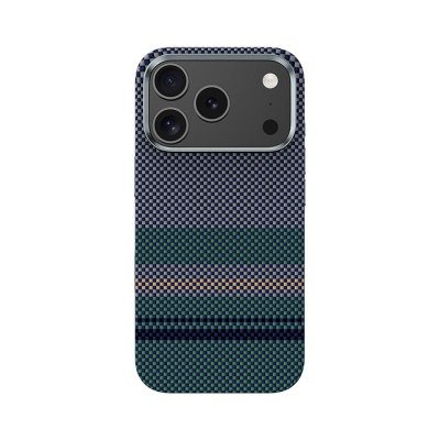 Apple iPhone 17 Pro Max Kılıf M-safe Şarj Özellikli Karbon Fiber Tasarımlı Benks Aurora ArmorPro Kevlar Kapak - 2
