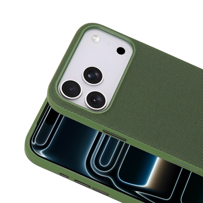 Apple iPhone 17 Pro Max Kılıf M-Safe Şarj Özellikli Kumaş Tasarımlı Zore Miami Sert PC Kapak - 15