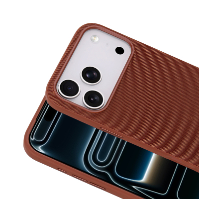 Apple iPhone 17 Pro Max Kılıf M-Safe Şarj Özellikli Kumaş Tasarımlı Zore Miami Sert PC Kapak - 18