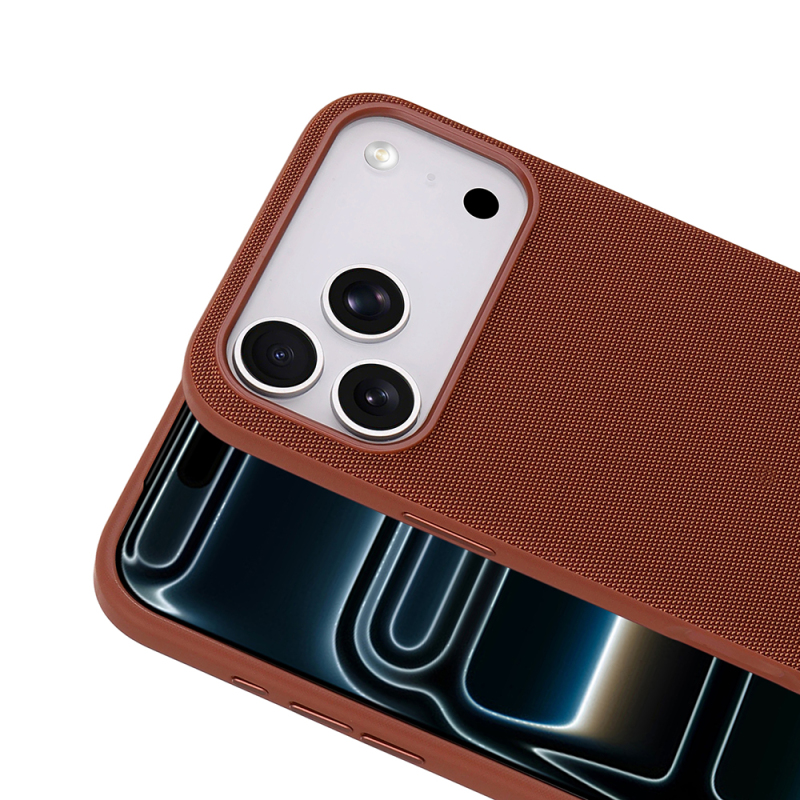 Apple iPhone 17 Pro Max Kılıf M-Safe Şarj Özellikli Kumaş Tasarımlı Zore Miami Sert PC Kapak - 18