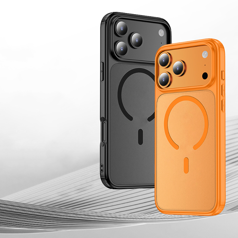 Apple iPhone 17 Pro Max Kılıf M-safe Şarj Özellikli Mat Arka Yüzey Wlons Lola Kapak - 14