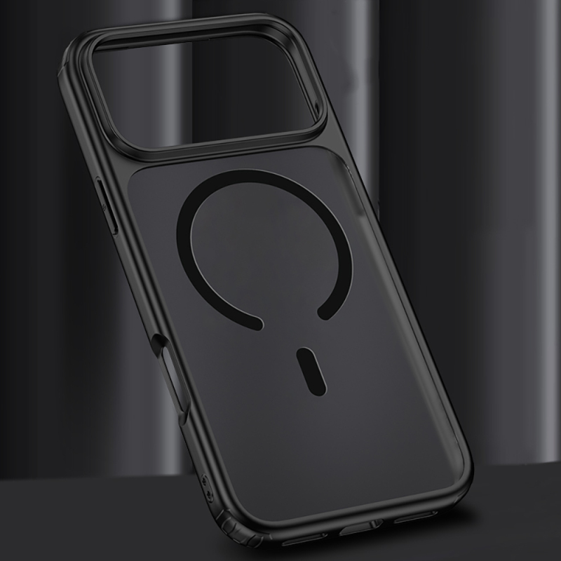 Apple iPhone 17 Pro Max Kılıf M-safe Şarj Özellikli Mat Arka Yüzey Wlons Lola Kapak - 9