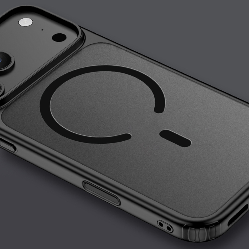 Apple iPhone 17 Pro Max Kılıf M-safe Şarj Özellikli Mat Arka Yüzey Wlons Lola Kapak - 11