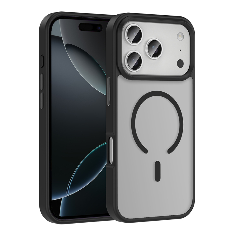 Apple iPhone 17 Pro Max Kılıf M-safe Şarj Özellikli Mat Arka Yüzey Zore Sio Kapak - 5