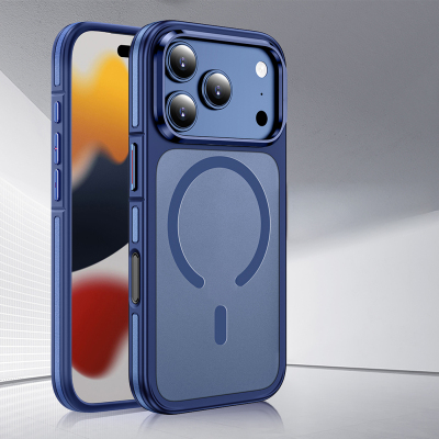 Apple iPhone 17 Pro Max Kılıf M-safe Şarj Özellikli Mat Görünümlü Wlons Vevo Kapak - 7