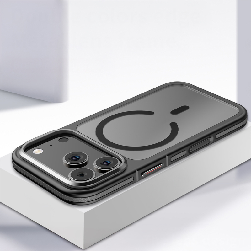 Apple iPhone 17 Pro Max Kılıf M-safe Şarj Özellikli Mat Görünümlü Wlons Vevo Kapak - 15