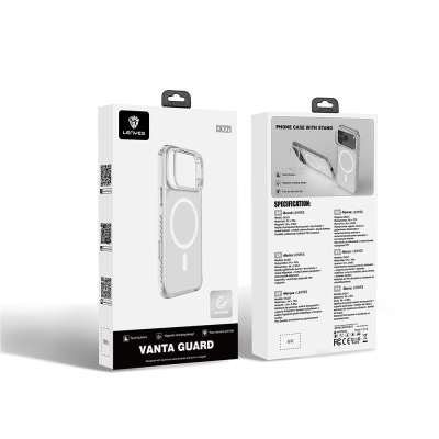 Apple iPhone 17 Pro Max Kılıf M-safe Şarj Özellikli Metal Kamera Çerçeveli Airbag Tasarımlı Lenyes CK221 Sert PC Kapak - 6