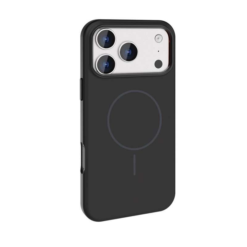 Apple iPhone 17 Pro Max Kılıf M-Safe Şarj Özellikli Metal Kamera Çerçeveli Zore Edi Silikon Kapak - 13