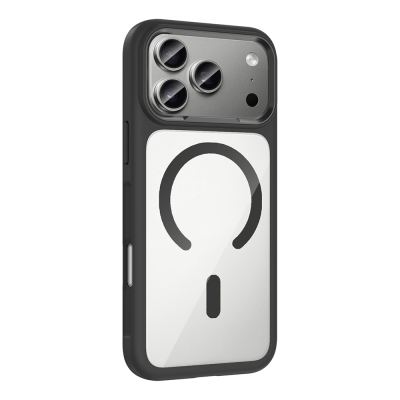 Apple iPhone 17 Pro Max Kılıf M-Safe Şarj Özellikli Metal Kamera Çerçeveli Zore Tiko Kapak - 6