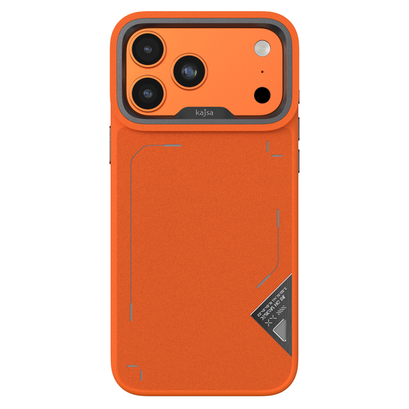 Apple iPhone 17 Pro Max Kılıf M-safe Şarj Özellikli O-Ring Metal Kamera Çerçeveli Kajsa Matrix Collection Kapak - 6