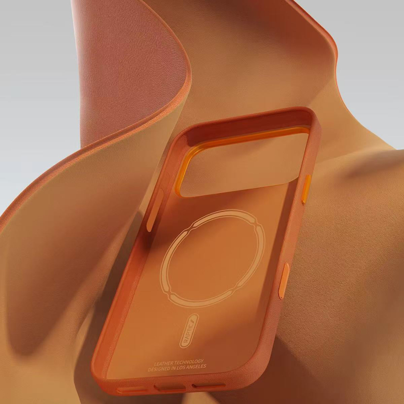 Apple iPhone 17 Pro Max Kılıf M-Safe Şarj Özellikli Polimerik Deri Raptic Urban Nano Kapak - 22