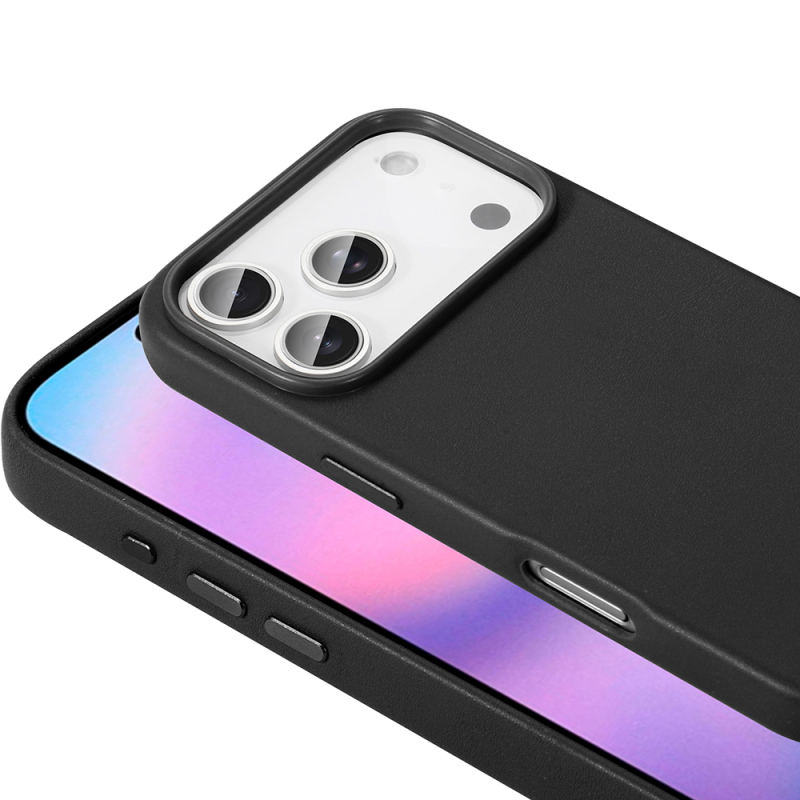 Apple iPhone 17 Pro Max Kılıf M-safe Şarj Özellikli PU Deri Görünümlü Zore Kupra Kapak - 14