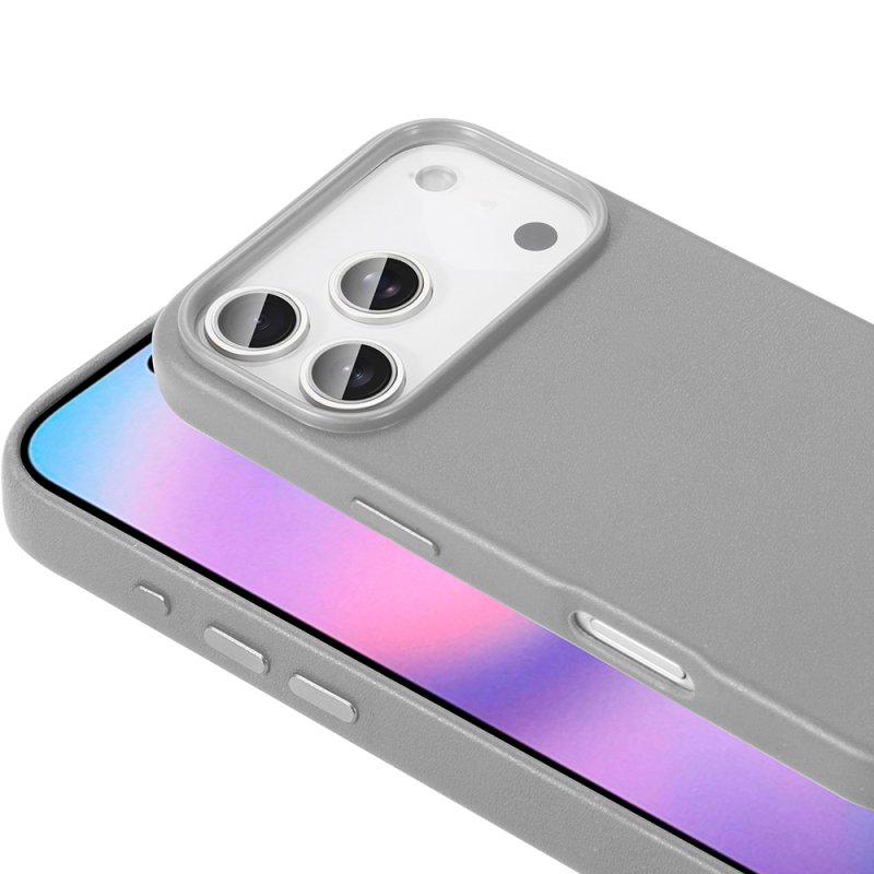 Apple iPhone 17 Pro Max Kılıf M-safe Şarj Özellikli PU Deri Görünümlü Zore Kupra Kapak - 15