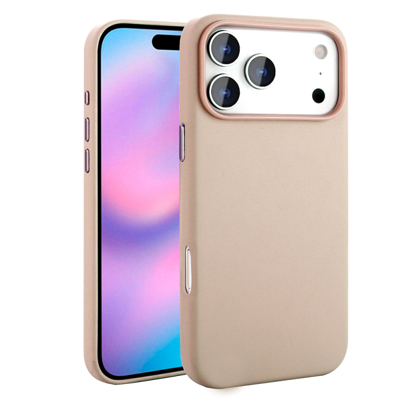 Apple iPhone 17 Pro Max Kılıf M-safe Şarj Özellikli PU Deri Görünümlü Zore Kupra Kapak - 6