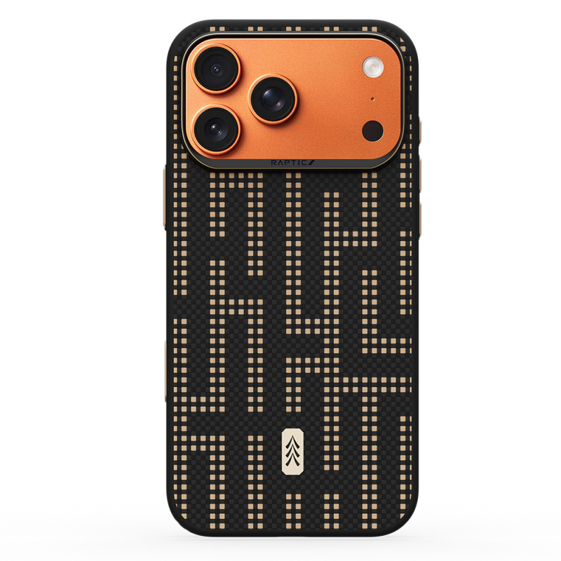Apple iPhone 17 Pro Max Kılıf M-safe Şarj Özellikli Raptic Aramid Dual Grid Serisi Kapak - 7