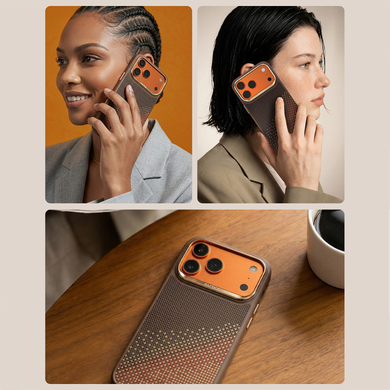 Apple iPhone 17 Pro Max Kılıf M-safe Şarj Özellikli Raptic Aramid Dual Serenity Serisi Kapak - 14