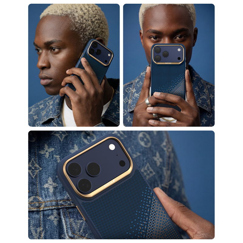 Apple iPhone 17 Pro Max Kılıf M-safe Şarj Özellikli Raptic Aramid Dual Serenity Serisi Kapak - 8