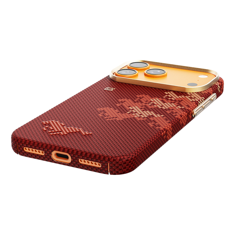 Apple iPhone 17 Pro Max Kılıf M-safe Şarj Özellikli Raptic Aramid Skin Chivalry Serisi Kapak - 7