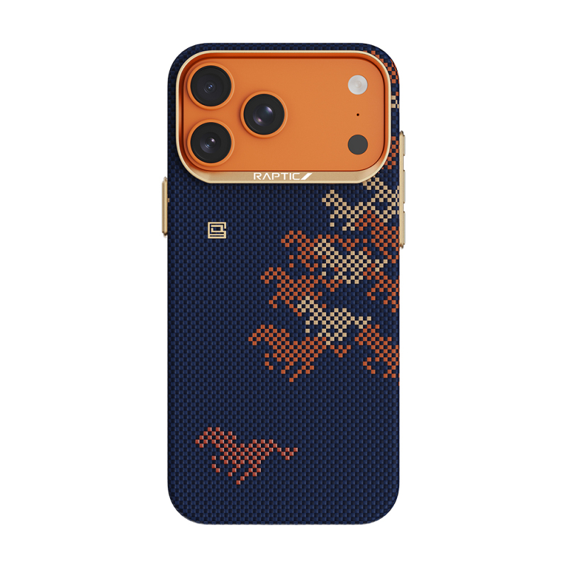 Apple iPhone 17 Pro Max Kılıf M-safe Şarj Özellikli Raptic Aramid Skin Chivalry Serisi Kapak - 1