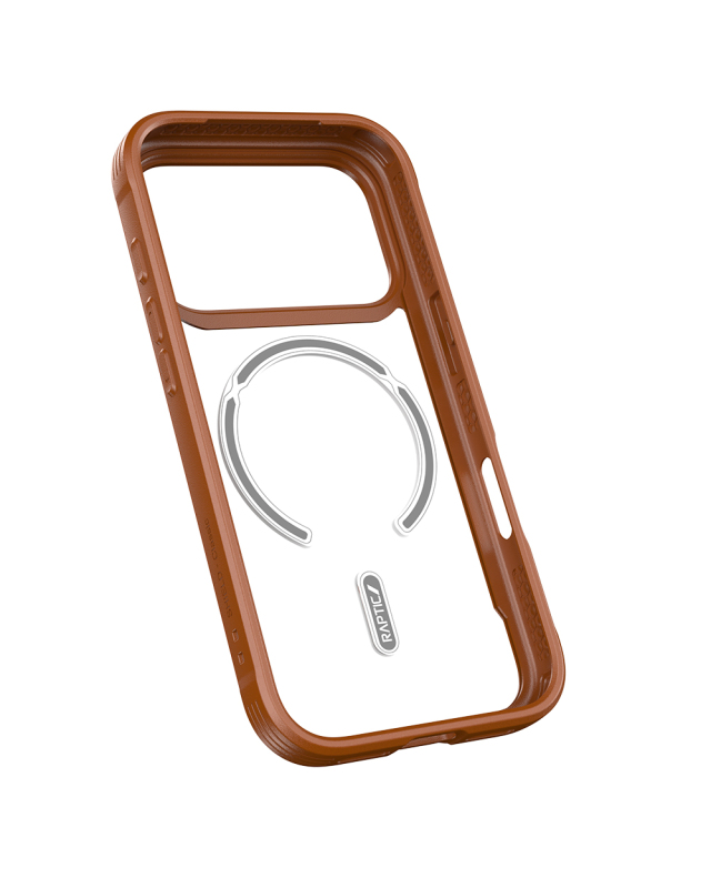 Apple iPhone 17 Pro Max Kılıf M-safe Şarj Özellikli Raptic Shield Classic Serisi Şeffaf Arka Yüzey C-Magnet Kapak - 10