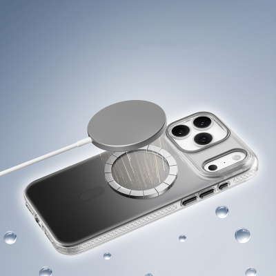 Apple iPhone 17 Pro Max Kılıf M-safe Şarj Özellikli Sararmaya Karşı Dayanıklı Mutural Icesense Serisi Kapak - 11