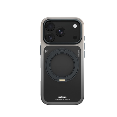 Apple iPhone 17 Pro Max Kılıf M-safe Şarj Özellikli Sert PC Wlons Arvox Standlı Kapak - 2