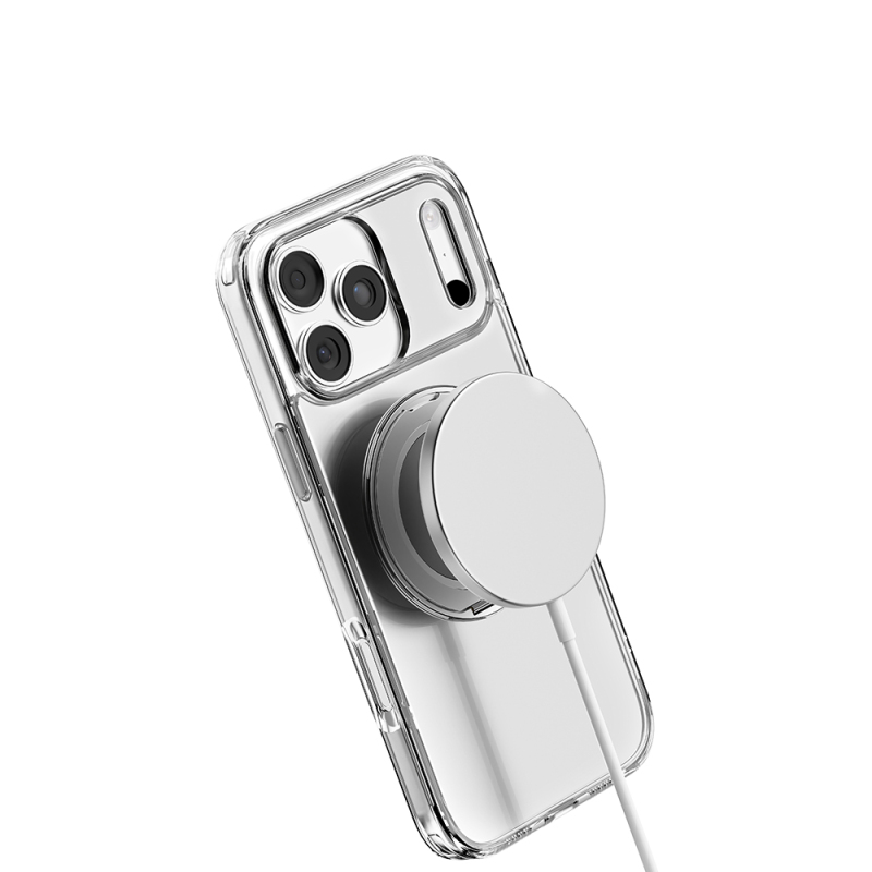 Apple iPhone 17 Pro Max Kılıf M-safe Şarj Özellikli Standlı Airbag Tasarımlı Mutural Fresh Serisi Kapak - 5