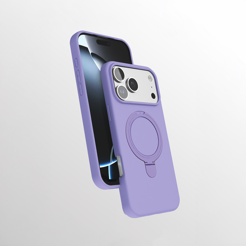 Apple iPhone 17 Pro Max Kılıf M-safe Şarj Özellikli Standlı Zore Samara Kapak - 5
