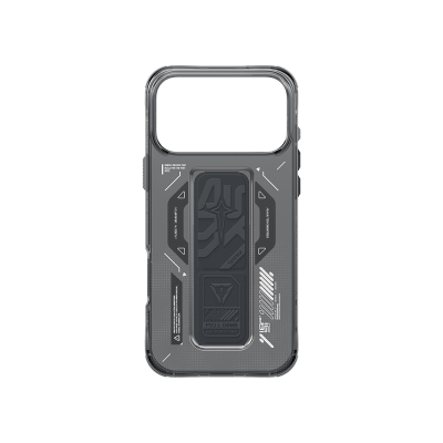 Apple iPhone 17 Pro Max Kılıf M-safe Şarj Özellikli Teknoloji Desenli Skinarma Helio Mag Charge Standlı Kapak - 10